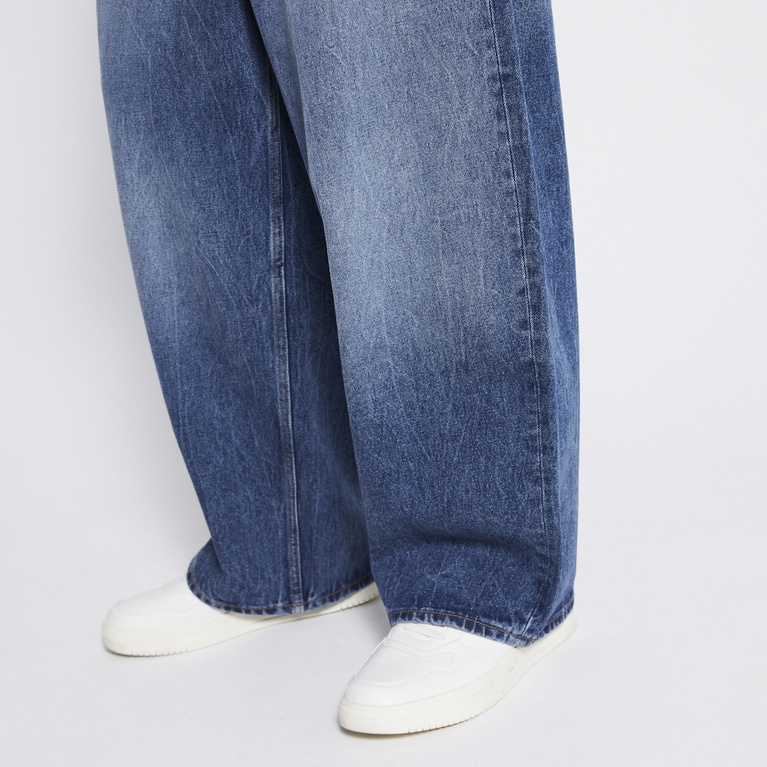 Baggy wide jeans "Giant" Mid wash